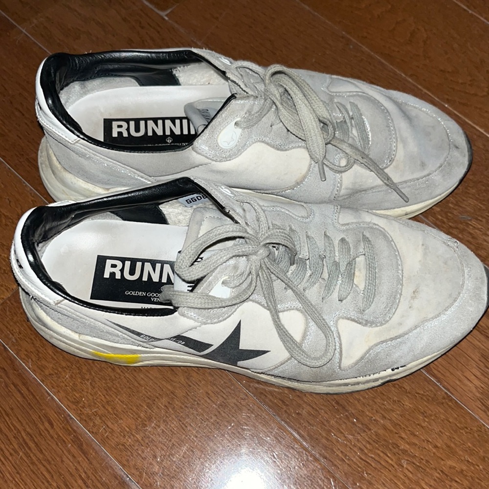 Golden goose white running sneakers